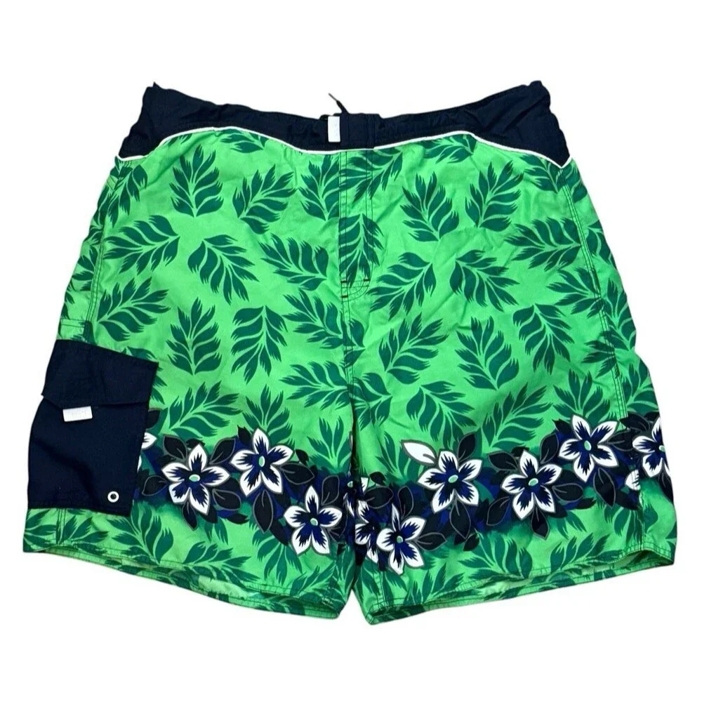 Stig Surf Gear Men's Large Swim/Board Shorts Hawaiian Print (36-38)
